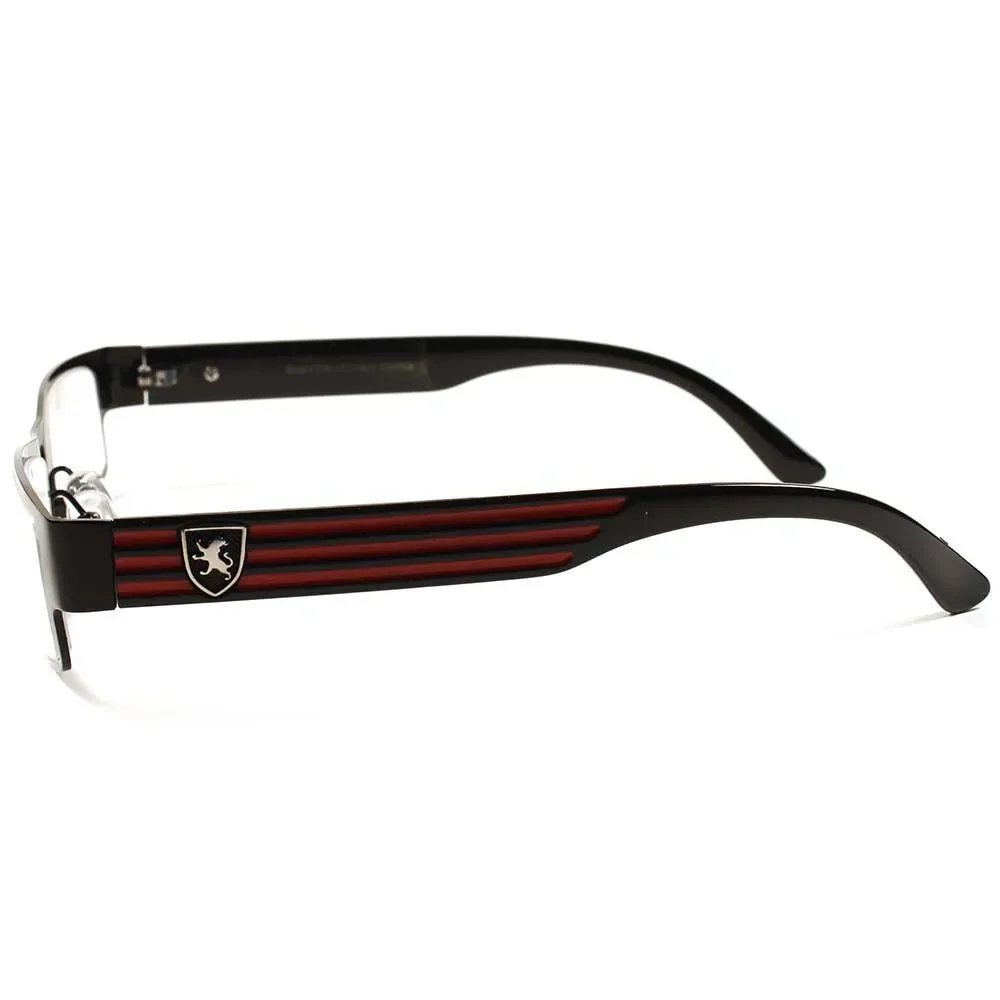 Sophisticated Black Cool Mens Womens Frame Clear Lens Glasses E17